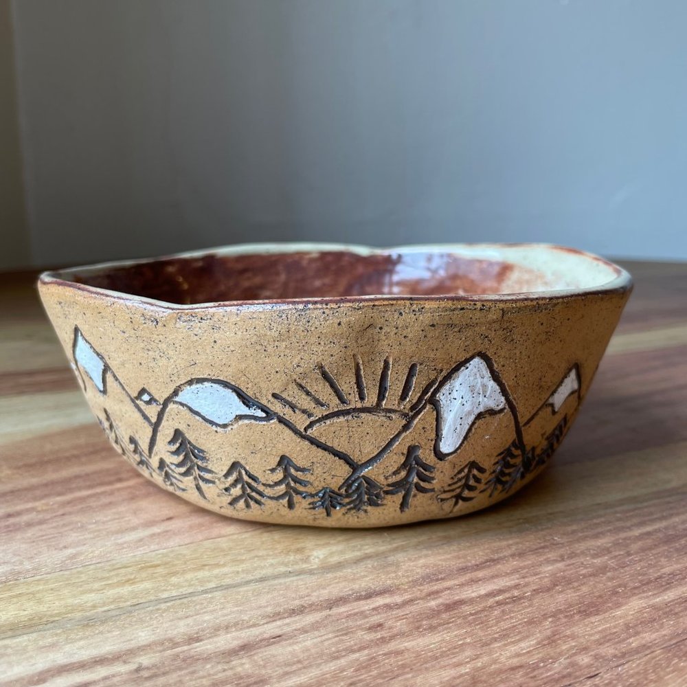 Handmade Mountain Bowl